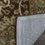 Tapis oriental en laine / coton / latex touffeté à la main Dunbar chocolat / bleu-19268286