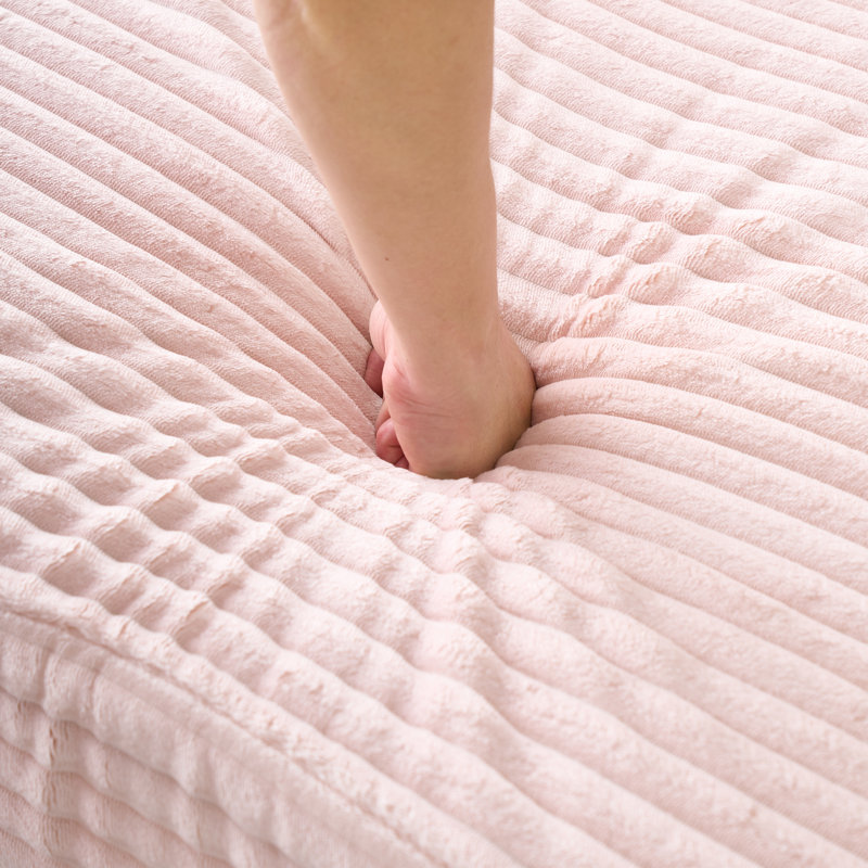 Fauteuil 47,24 po Corduroy, Rose