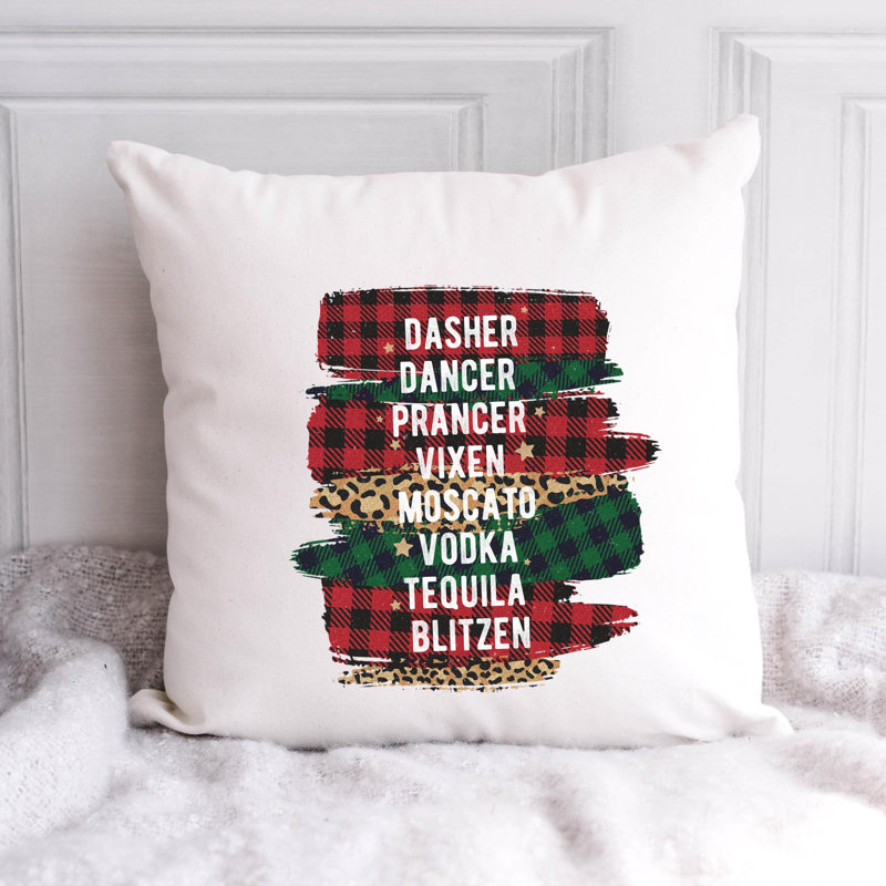 Christmas-09_1 Reversible Throw Pillow, 14" x 14"
