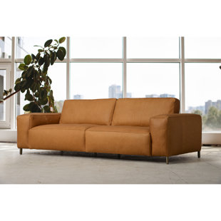 Rumsfeld 98'' Leather Sofa