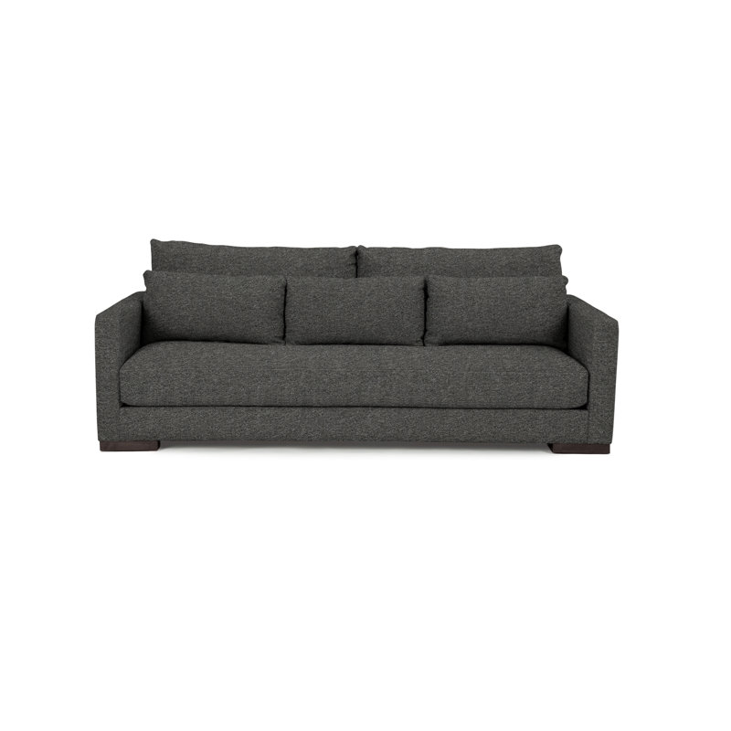 Leon Sofa, Wenge, Peacock Polyester