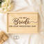 « to my bride on the wedding day », boîte de photos de mariage gravée au laser Breana