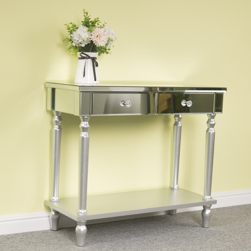 Colwell 31.89'' Glass Console Table