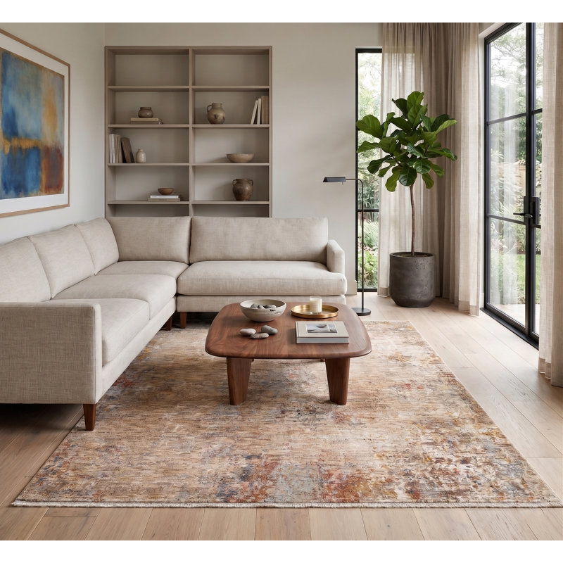 Albany Power-Loom Arieya Design Polyester Area Rug, Rectangle 7'9" x 9'9"