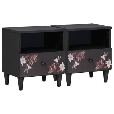 40 cm W Solid Wood Bedside Table