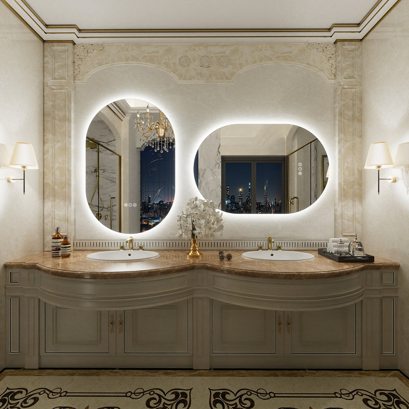 Aevar UL Certified LED Anti-Fog Tempered Glass Bathroom/Vanity Mirror with 3-Year Warranty, 30" x 20"