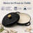 3.5 Quart Enameled Cast Iron Round Braiser Pan with Self-Basting Lid and Loop Handles (Black)-135746694