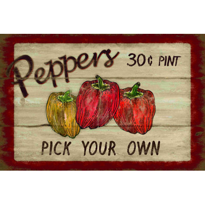 Pick Your Peppers - Wrapped Canvas Print