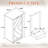 Tilt Out Trash Can Cabinet Wooden with Negative Ion and Deodorizing Kitchen Trash Bin Laundry Sorter-101041970