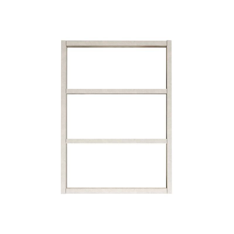 Roshaad 3 Piece Bracket Shelf, Light Gray