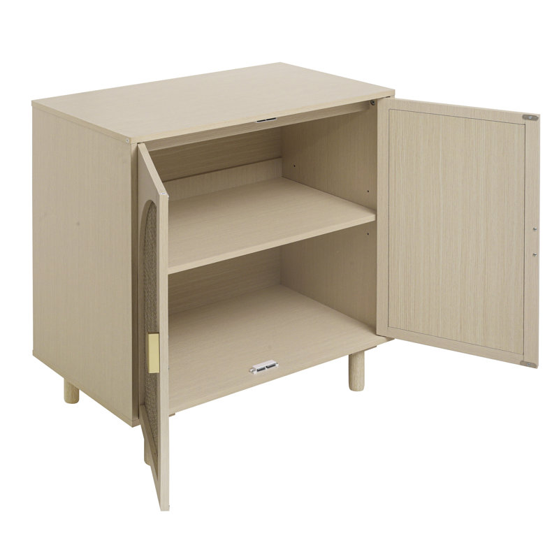 Buffet décoratif Cheshunt, Naturel, H 31,5 po x l 29,72 po x P 15,55 po