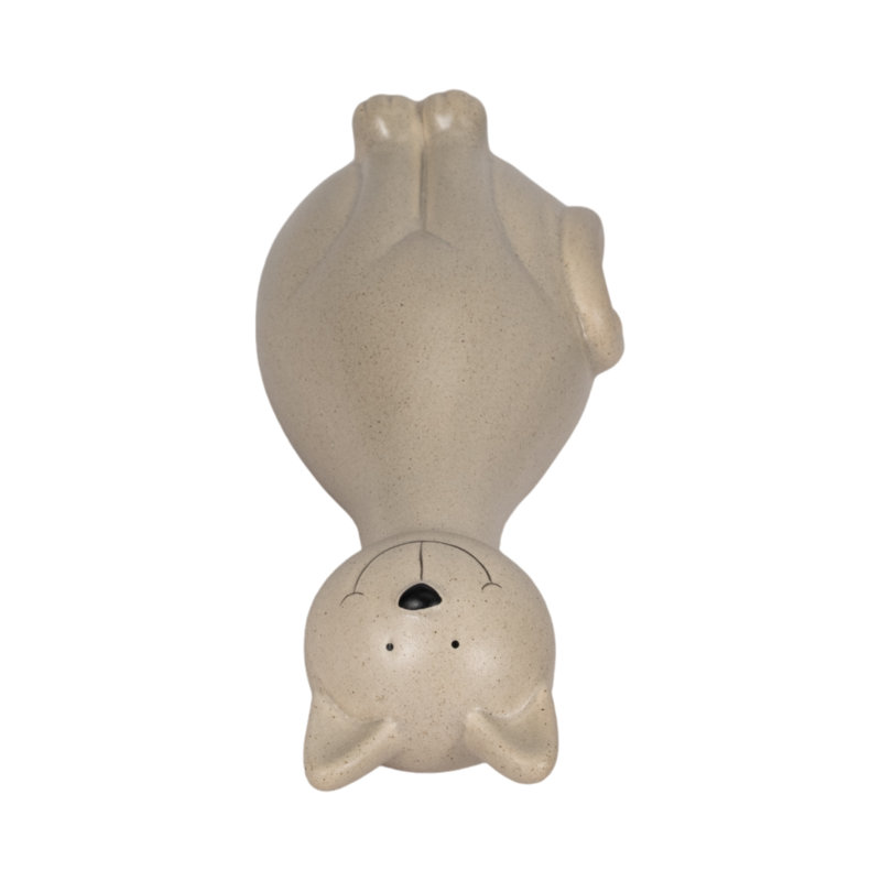 9" Skinny Sitting Kitty, Grey, 9" H x 4" W x 4" D, Gray