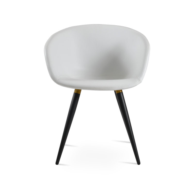 Fauteuil Tribeca Ana, Blanc, Noir