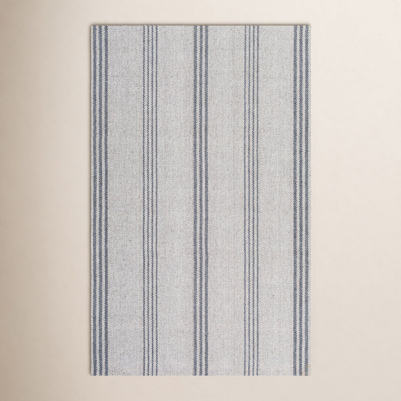 Mathers Viscose Striped Indoor Rug, Rectangle 8'10" x 12'