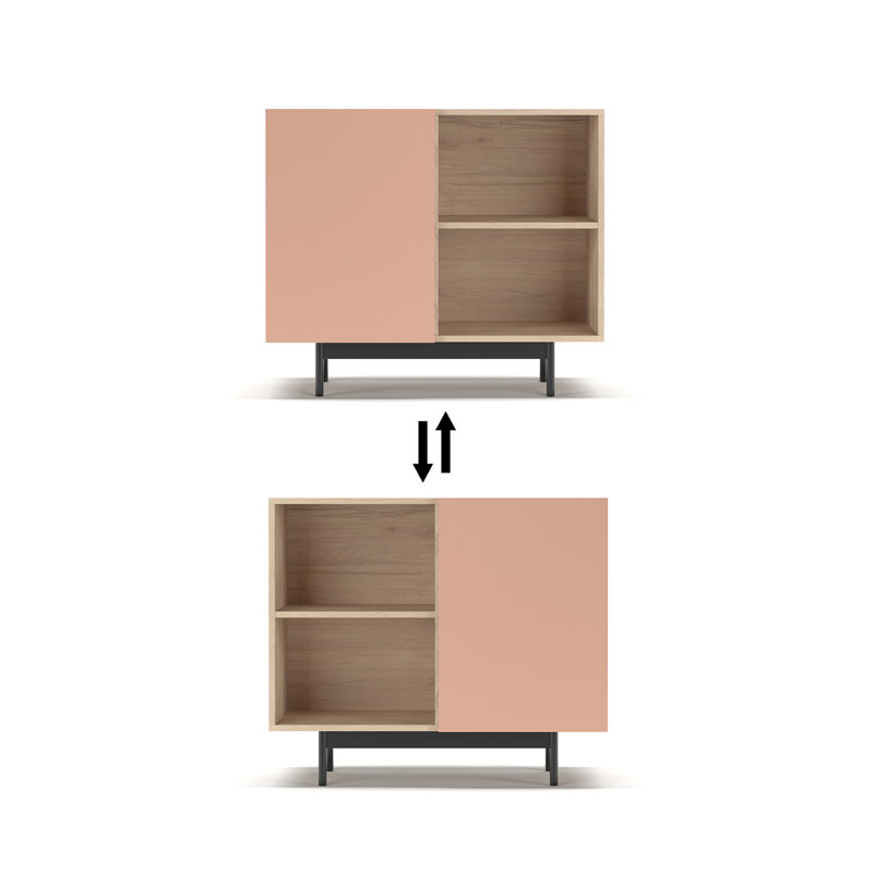 Jvonte Standard Accent Chest, Light Oak/Pink