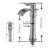 Single-handle Bathroom Faucet with Drain Assembly-96334777