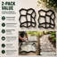 Moule à pavés Gardenised de 17 pouces, pour créer soi-même des allées de jardin, lot de 2
