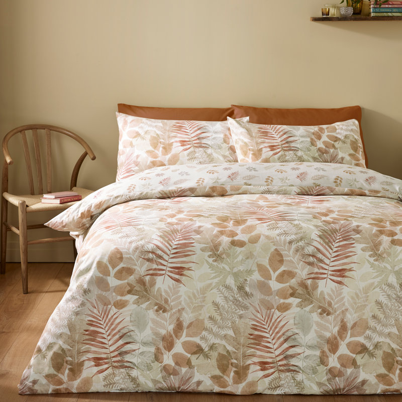 Autumn Leaves So Soft Reversible Duvet Cover Set, Double Duvet Cover Set + 2 Standard Pillowcases