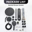 Système de douche thermostatique numérique avec deux têtes de douche, 6 jets de corps et douche à main