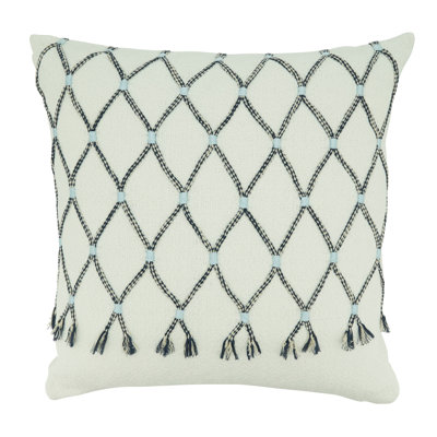 Charley Collection Tassels Cotton Throw Pillow