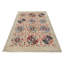Tapis oriental beige unique en son genre 4 x 6 One-of-a-Kind