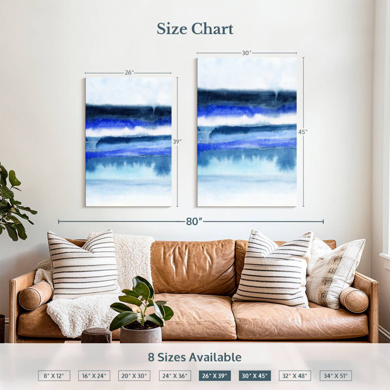 Avery Shorebreak Abstract II, 39" H x 26" W