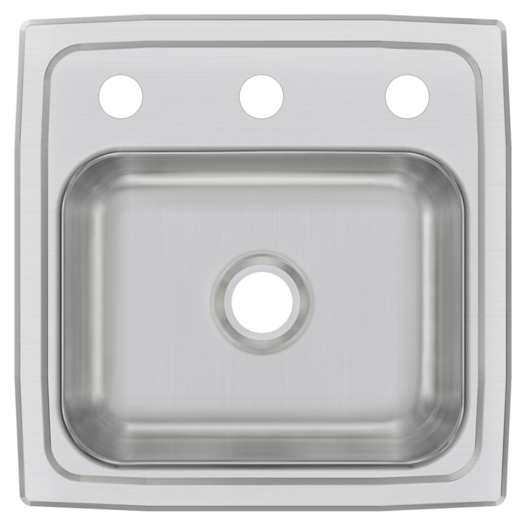 Celebrity 15" L x 15" W Drop-In Kitchen sink Elkay Faucet 