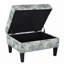 Repose-pieds avec rangement relevable