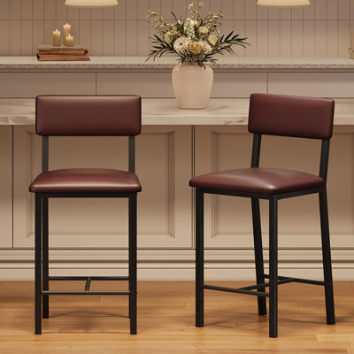 Counter Stool with Metal Frame