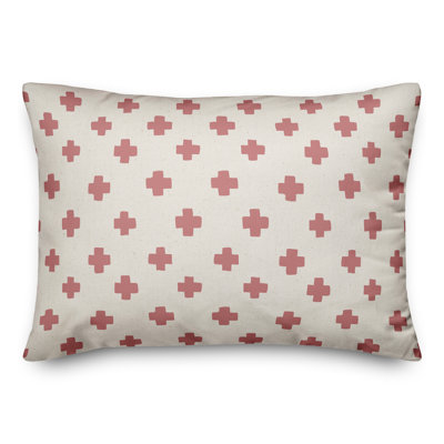 Housse et insert de coussin rectangulaire d'extérieur Swiss Cross 19