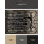 Tapis noir traditionnel et noir lavable à la machine Osnat Shakespearean Actor-43934819