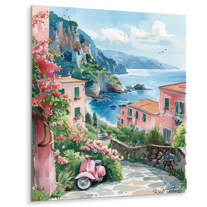 Savoie - Italie, décoration murale, Sans cadre, métal, H 34 po x l 44 po