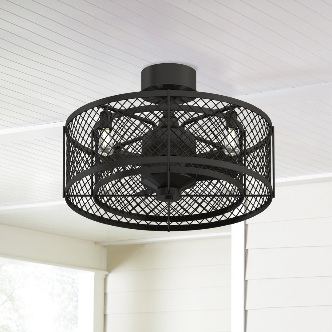 Wright 13'' Ceiling Fan with Light Kit 17 Stories