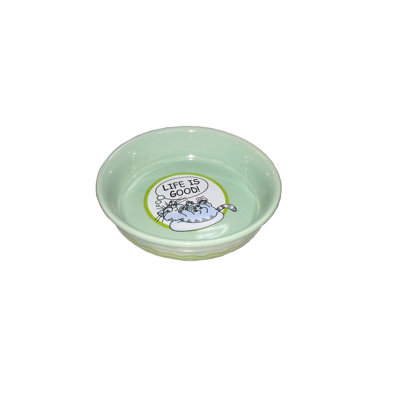 6 x 6 x 1,2 po Bol en céramique pour animal de compagnie Bol pour chien en porcelaine