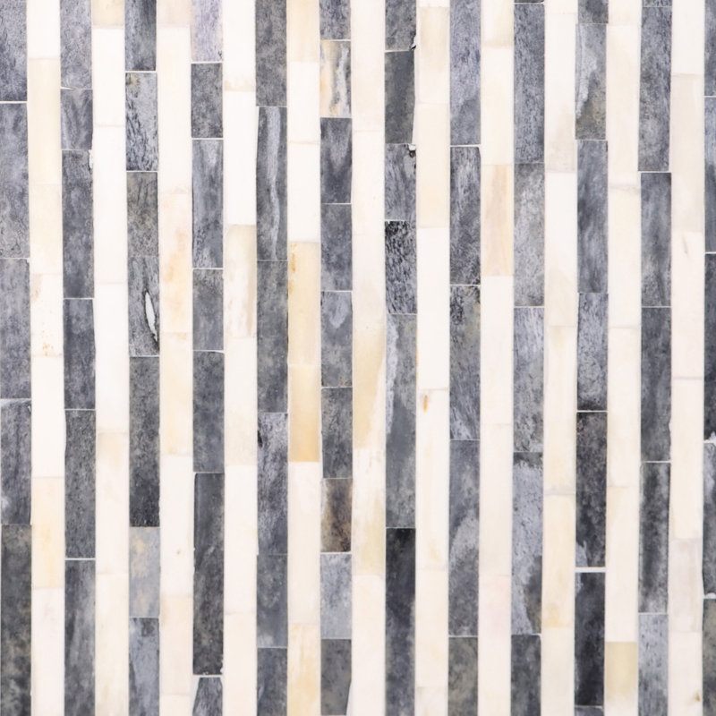 Table de bout Demson, Gris / Ivoire