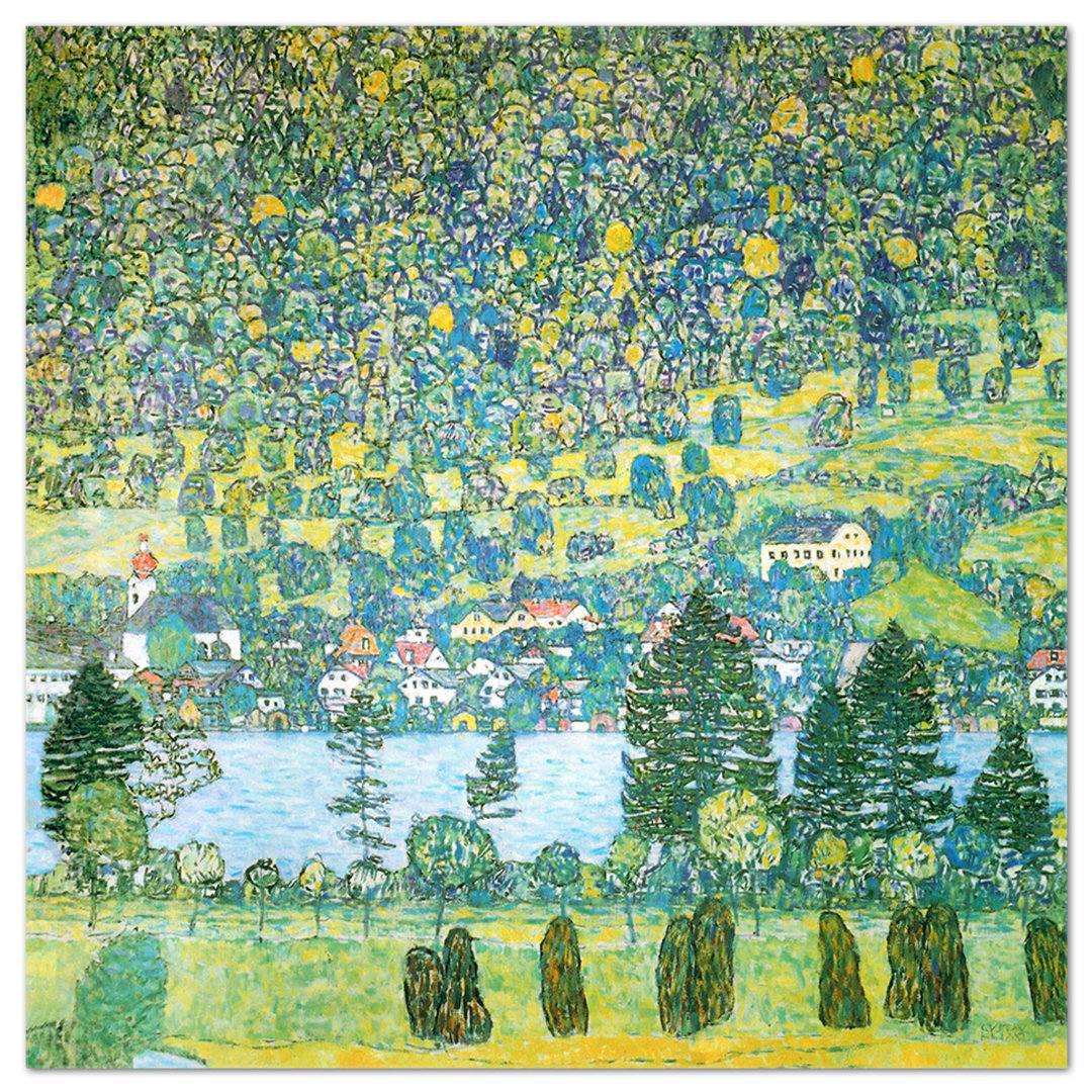 Kunstdruck Unterach on the Attersee von Gustav Klimt