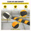 2Pcs 6 pieds allée en caoutchouc modulaire robuste 72,4 x 12 x 2,4 pouces pour rampe de protection de câble pour garage Gravier asphalte, 2-Pack-6Ft-Speed