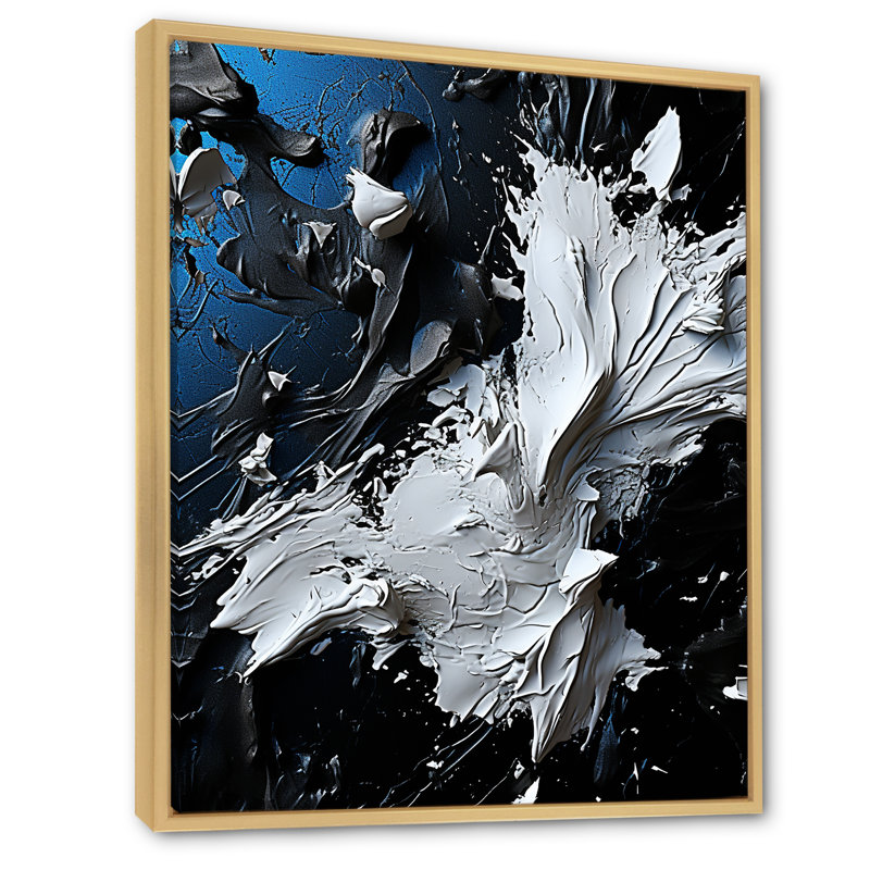 «Abstract River Of Euphoria I», reproduction d'art abstrait, Cadre naturel flottant, H 40 po x l 30 po