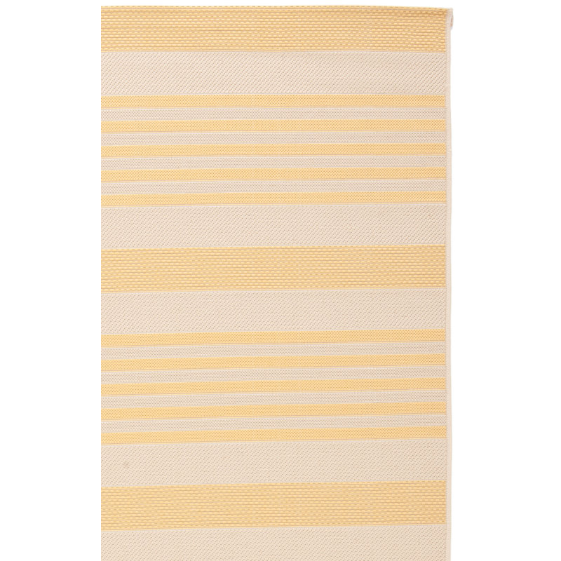 Tapis d'intérieur / extérieur à rayures Alitsia Performance, Rectangle 4 pi x 5 pi 7 po