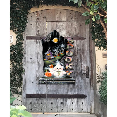 Cintre pour porte en bois d’halloween