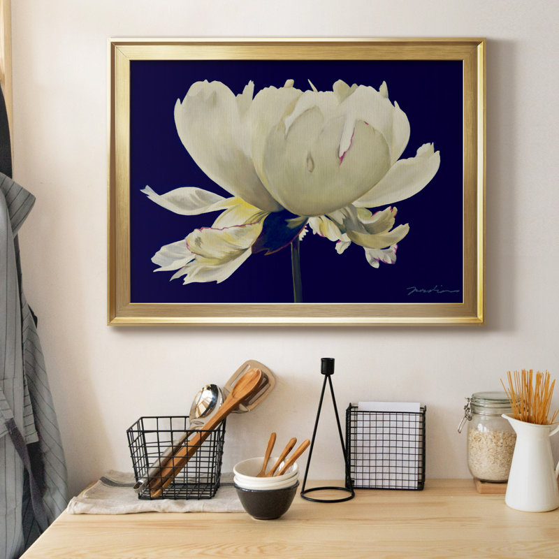 " Aglow I " Print and Painting, 18.5" H x 24.5" W x 1.5" D, Gold
