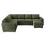 Hoelscher U Shaped Sleeper Corner Sectional Pull Out Sofa Bed With Storage Space-581036131
