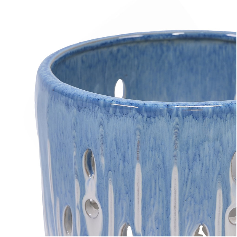 Ensemble de 2 pots de fleurs en céramique avec trou de drainage, jardinière moderne de 8 po pour patio, jardin, rebord de fenêtre