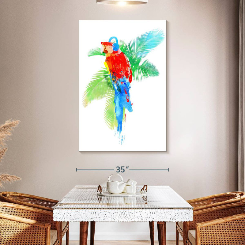 Fête tropicale, H 51 po x l 34 po