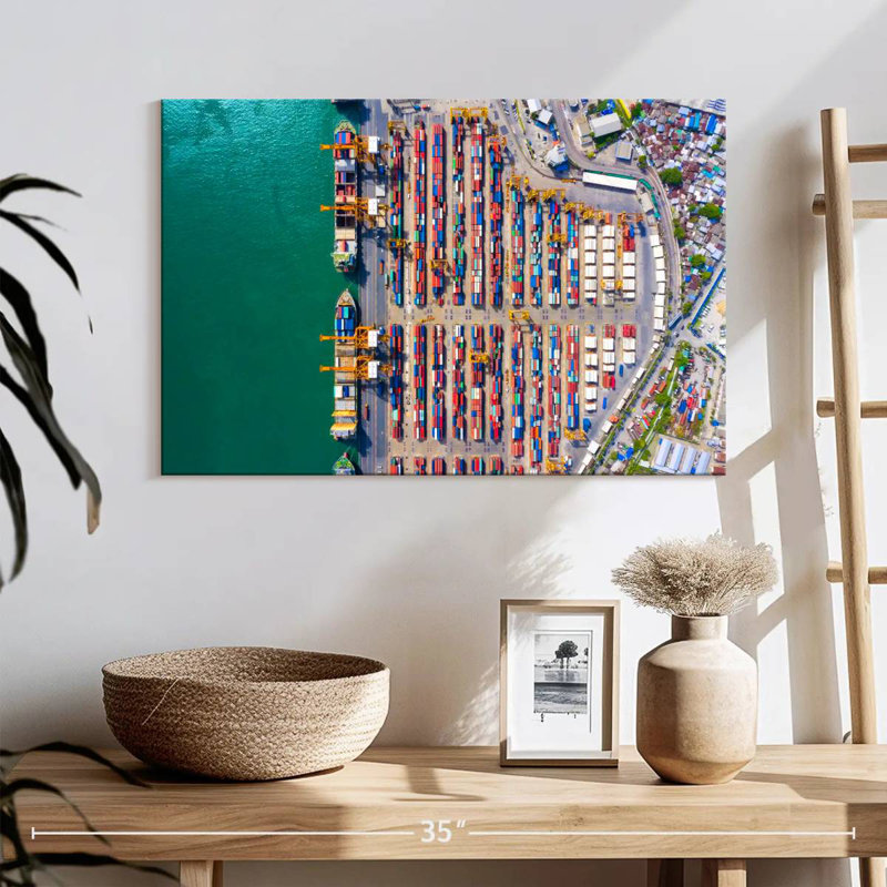 Mehar Container Port, 16" H x 24" W