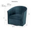 Fauteuil demi-tonneau pivotant de l 29,75 po Karcher-32235678