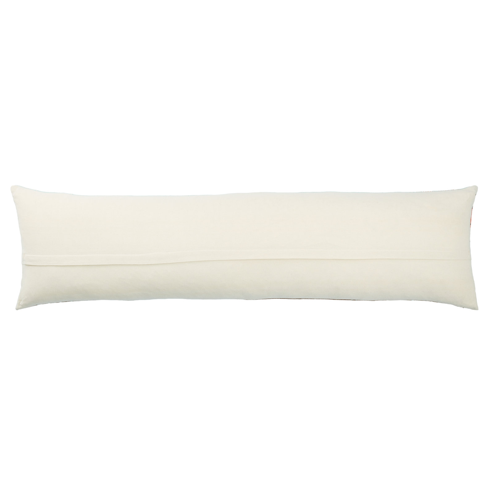 Kana Embroidered Cotton Lumbar Throw Pillow, Polyester/Polyfill