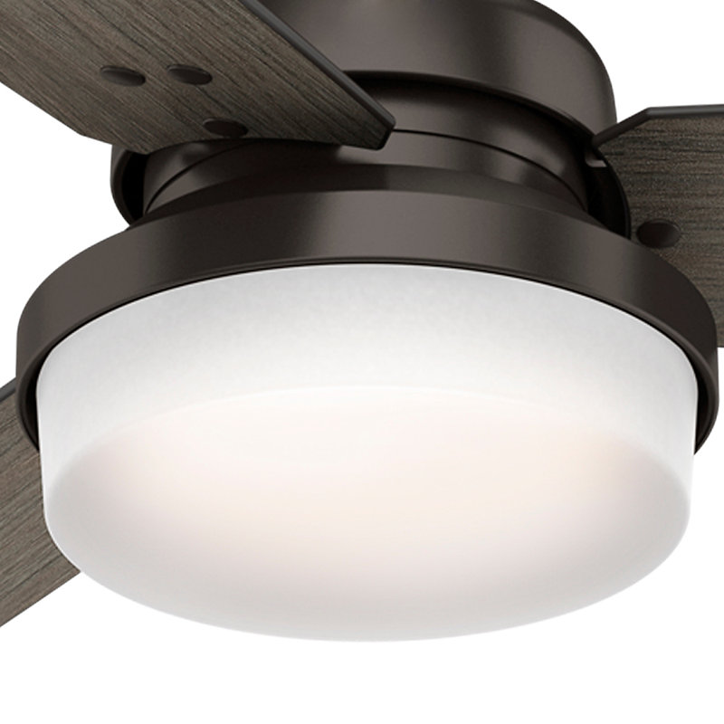 52" Bronze Ceiling Fan with LED Light and Remote
