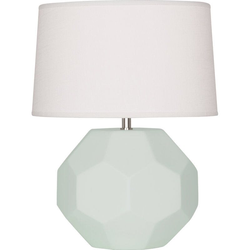 Franklin Table Lamp, Matte Celadon, 23.5" H x 19.5" W x 19.5" D