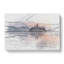 Wintertime at Lake Bled in Slovenia in Abstract - Wrapped Canvas-55302286